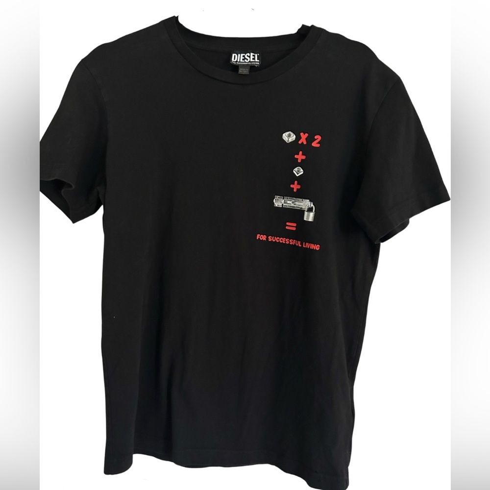 Black DIESEL Short sleeve Tee Shirt